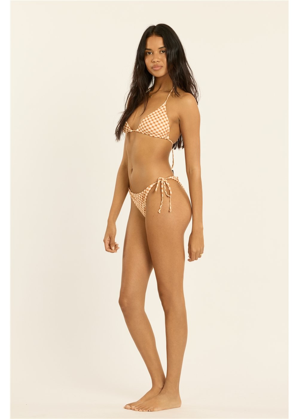 Check And See Reversible Triangle Swim Top