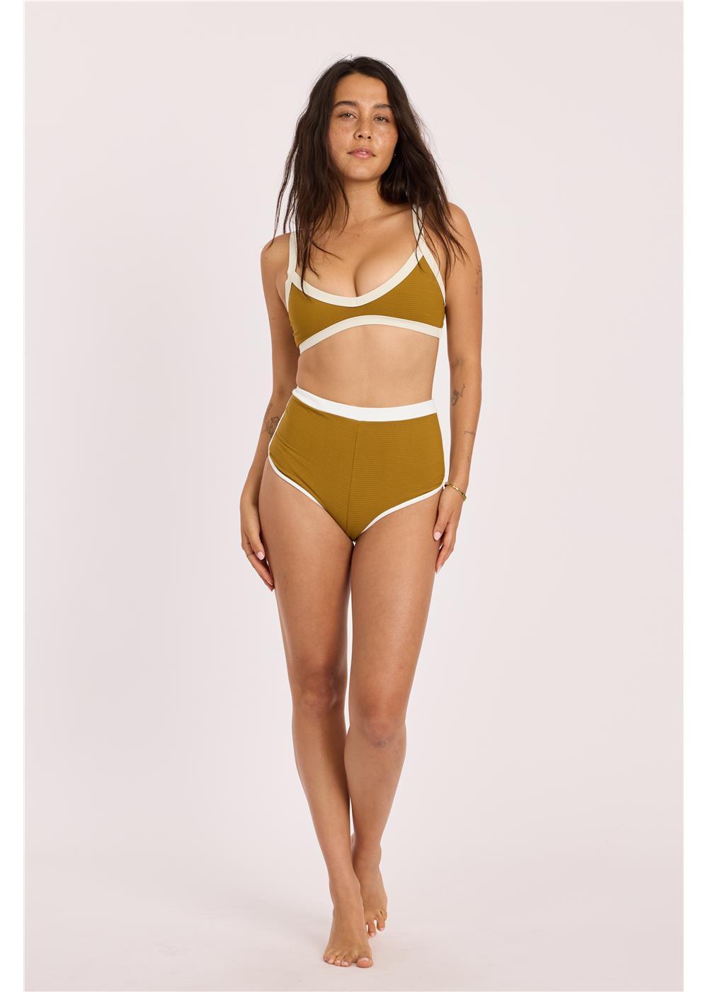 Rising Tides High Waist Short Swim Bottom