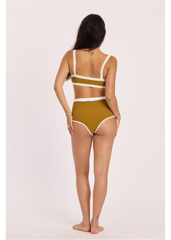 Rising Tides High Waist Short Swim Bottom