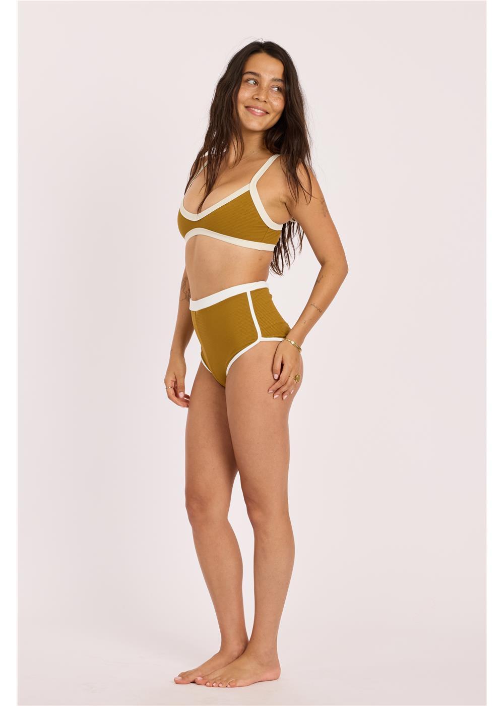 Rising Tides High Waist Short Swim Bottom