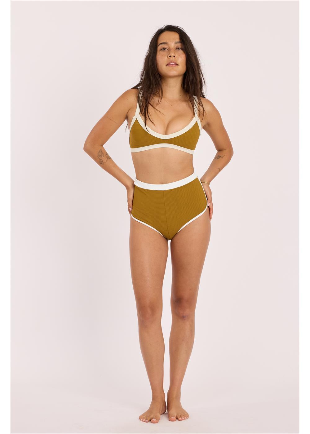 Rising Tides High Waist Short Swim Bottom