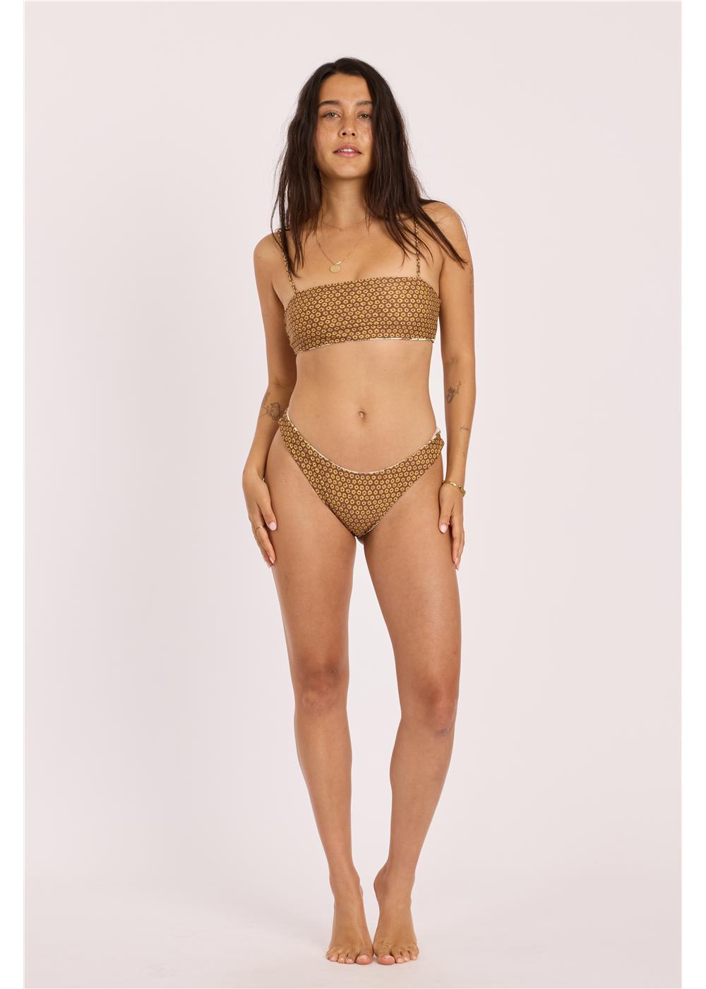 Flroal Folks Reverisble High Hip Swim Bottom