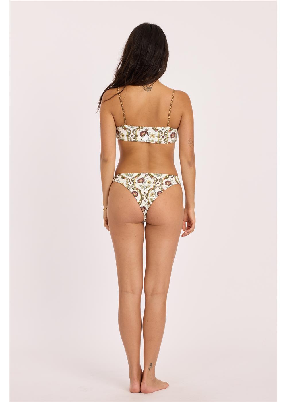 Floral Folks Reverisble High Hip Swim Bottom
