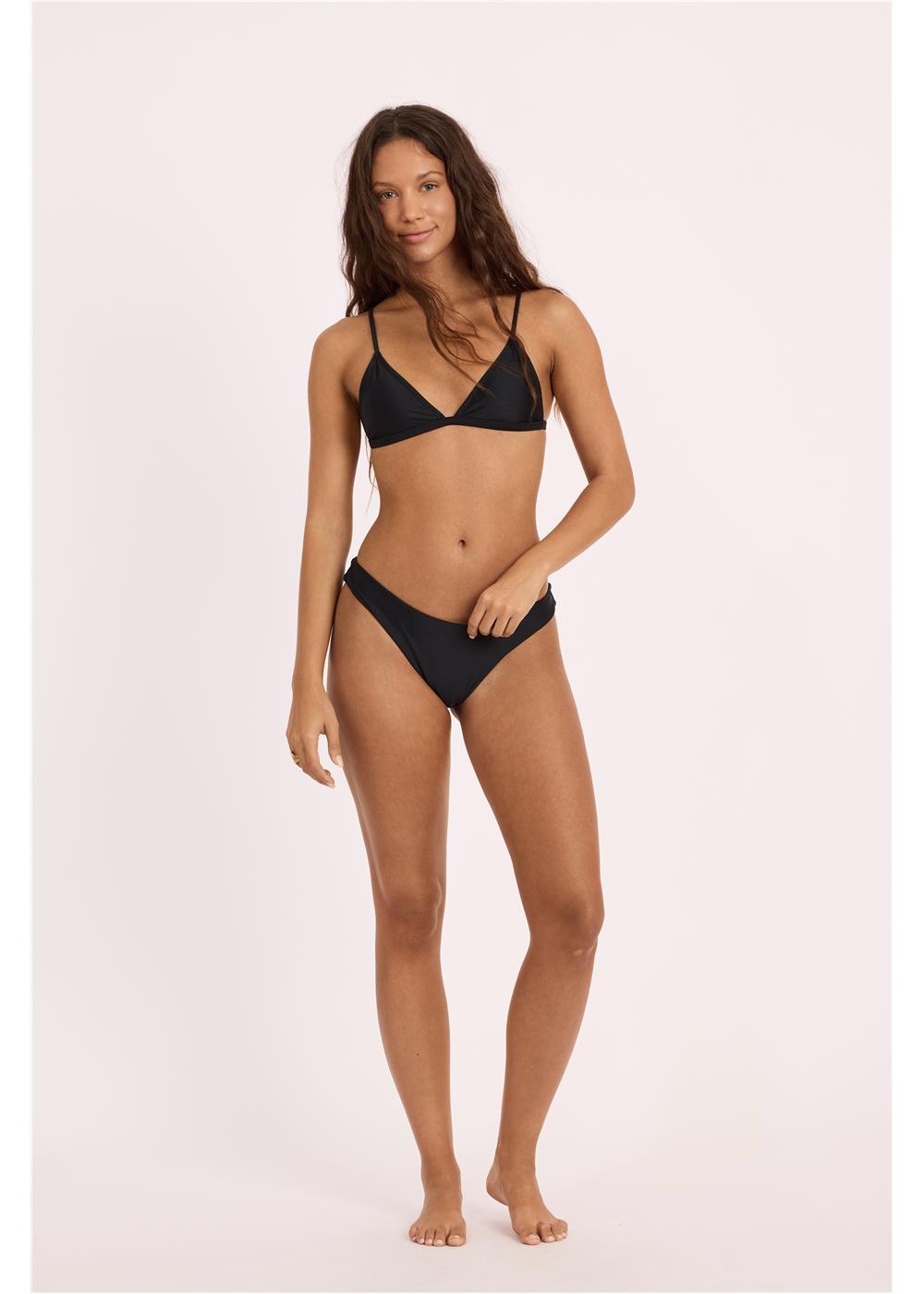 Seeker Solid High Hip Bottom Swim Bottom