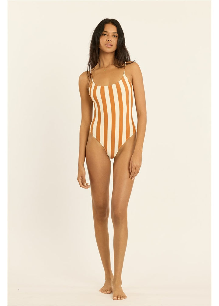 Check And See Striped One Piece Rio
