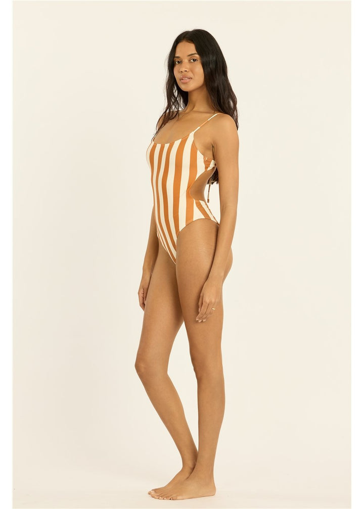 Check And See Striped One Piece Rio