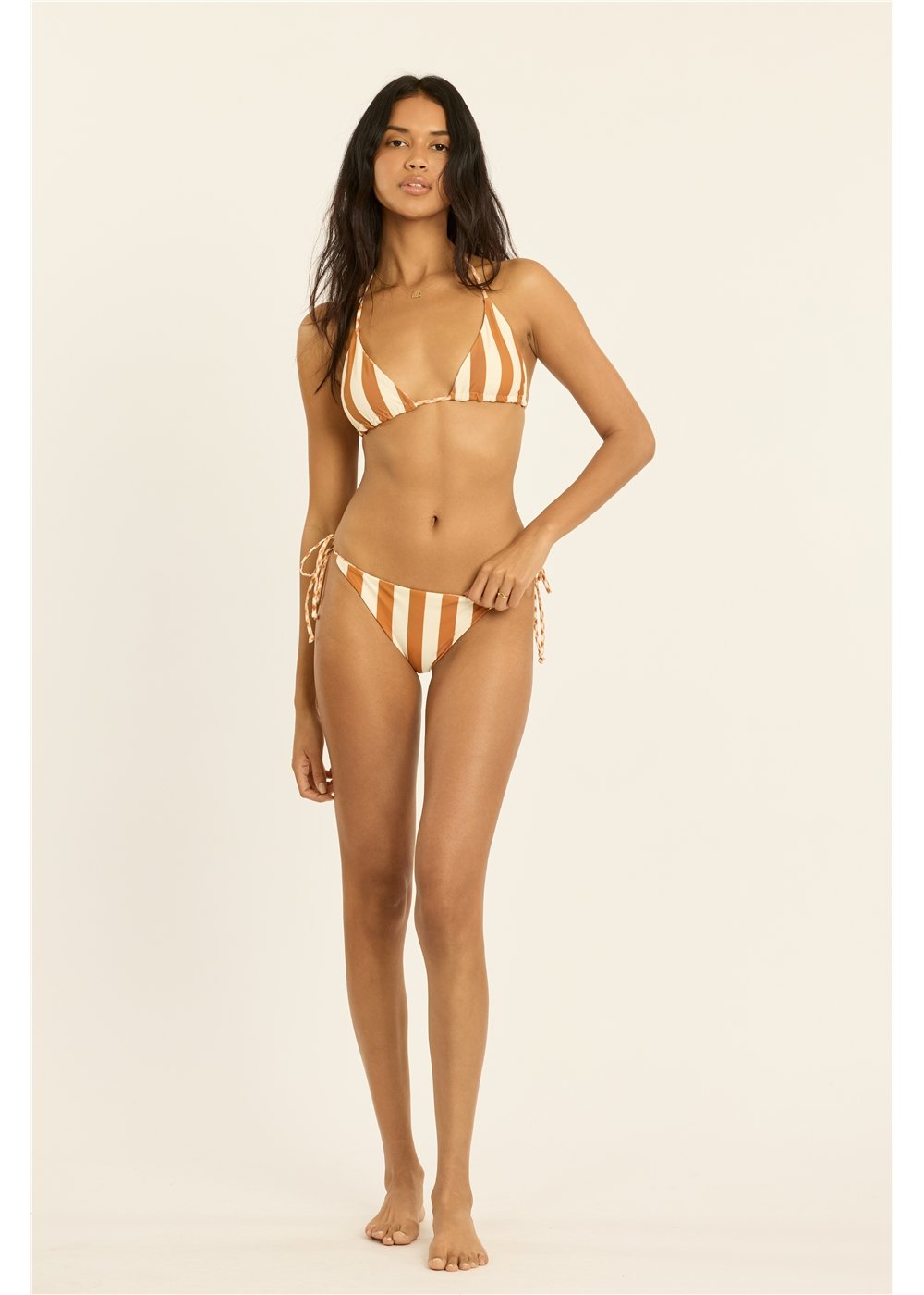 Check And See Reversible Triangle Swim Top