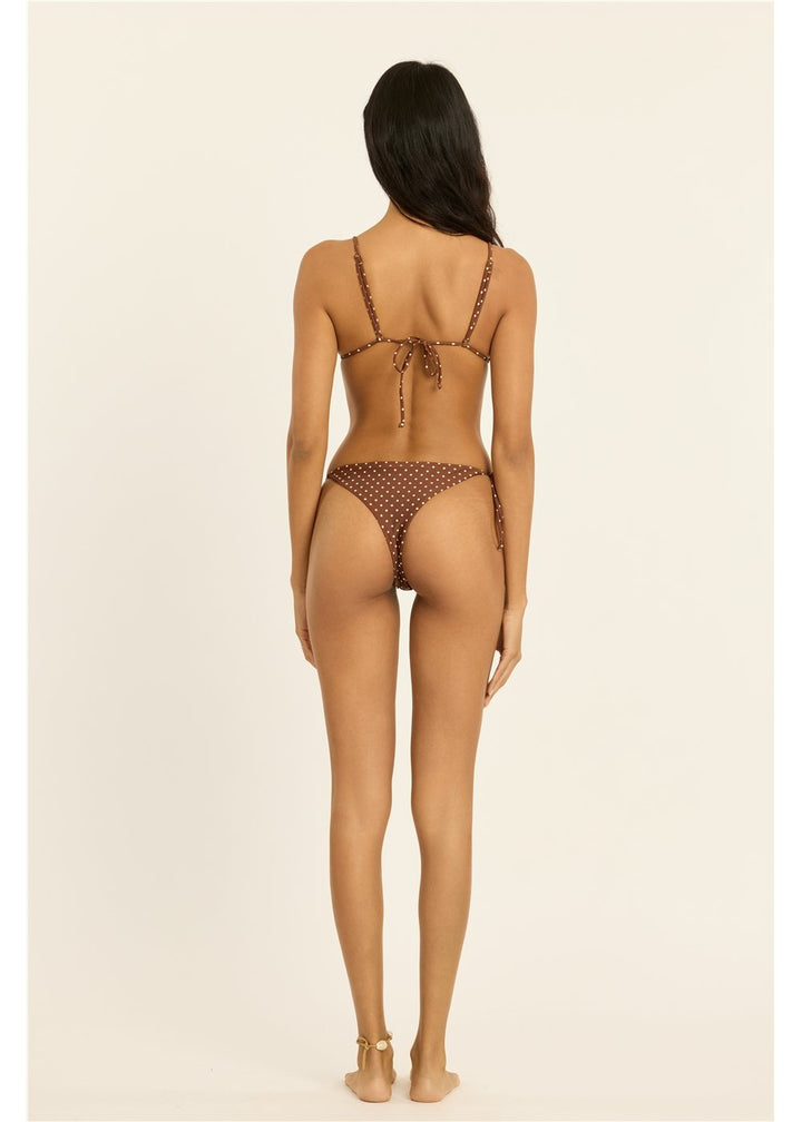 On The Dot Triangle Swim Top