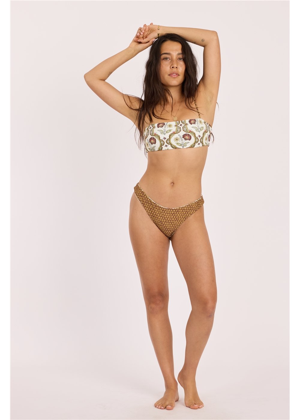 Floral Folks Reversible Bandeau Swim Top