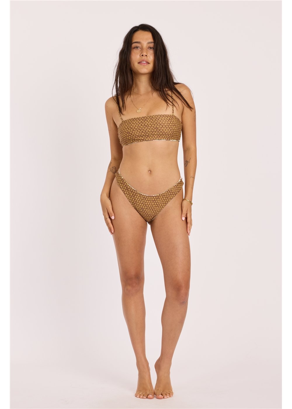 Floral Folks Reversible Bandeau Swim Top