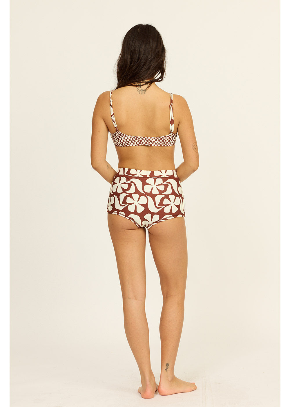 See Ya' Later High Waisted Short Swim Bottom