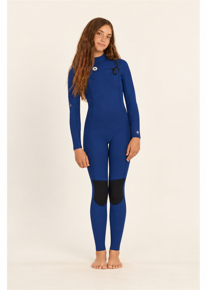 Youth 7 Seas 3/2 Chest Zip Full Wetsuit
