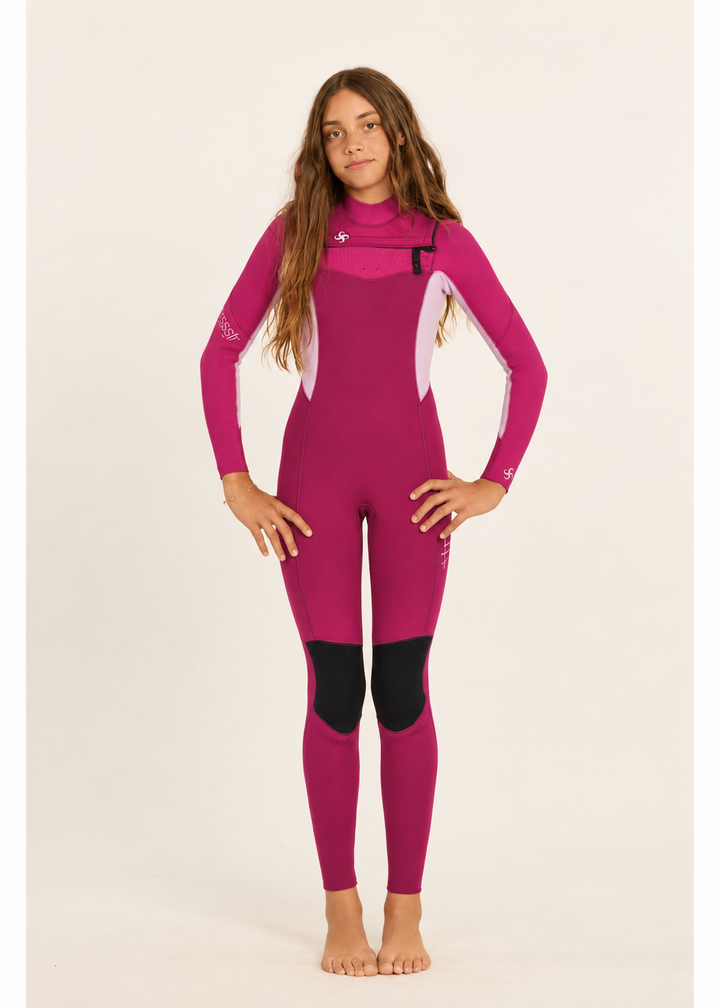 Youth 7 Seas 3/2 Chest Zip Full Wetsuit