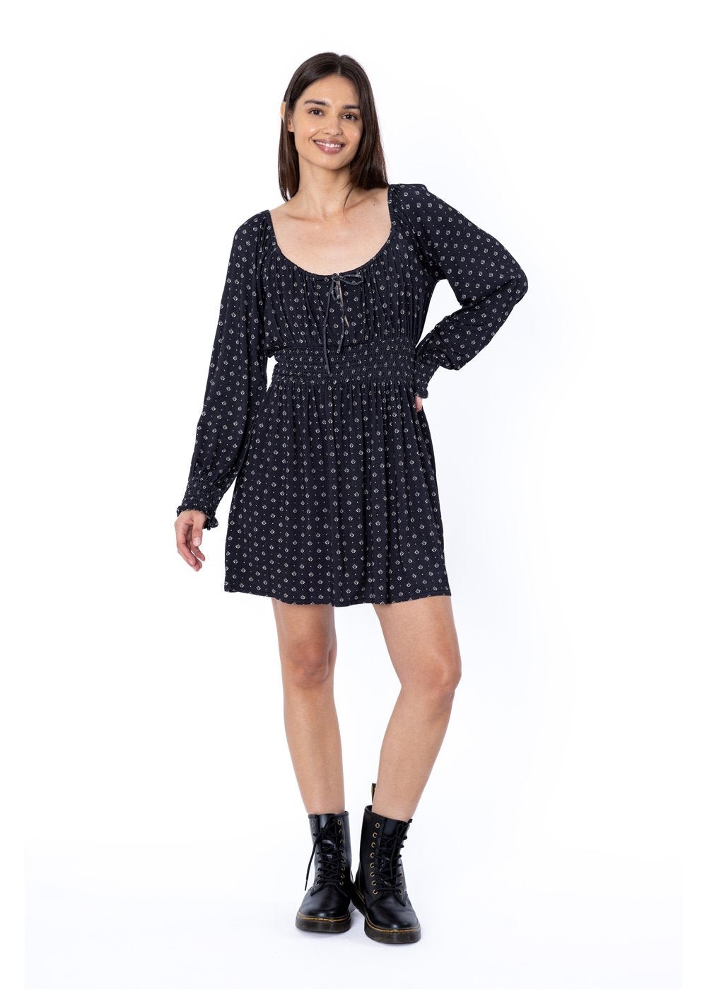 Cocoa Beach Knit Ls Dress - Sisstrevolution