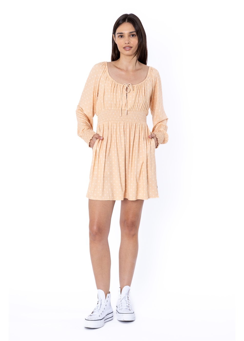 Cocoa Beach Knit Ls Dress - Sisstrevolution