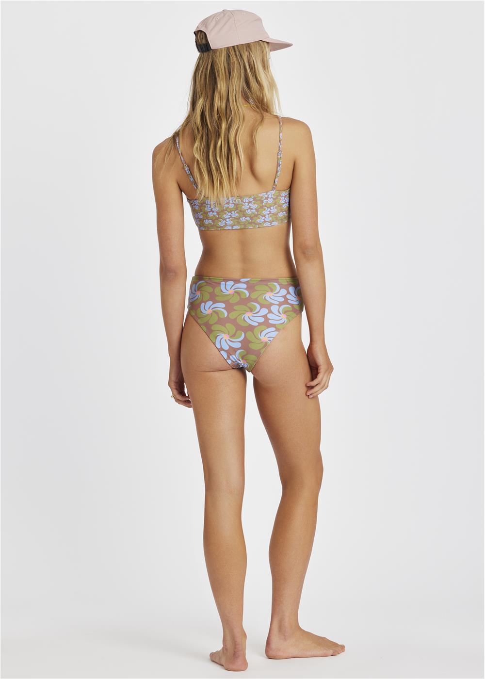 Flower Power High Waist Swim Bottom - Sisstrevolution