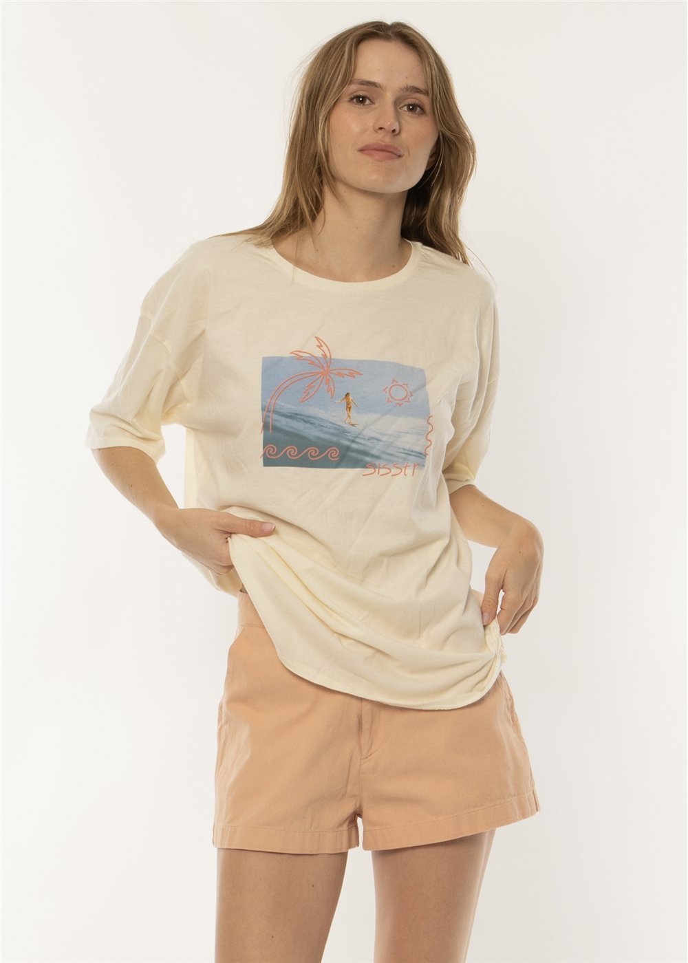 Indie Ss Knit Slouch Tee - Sisstrevolution