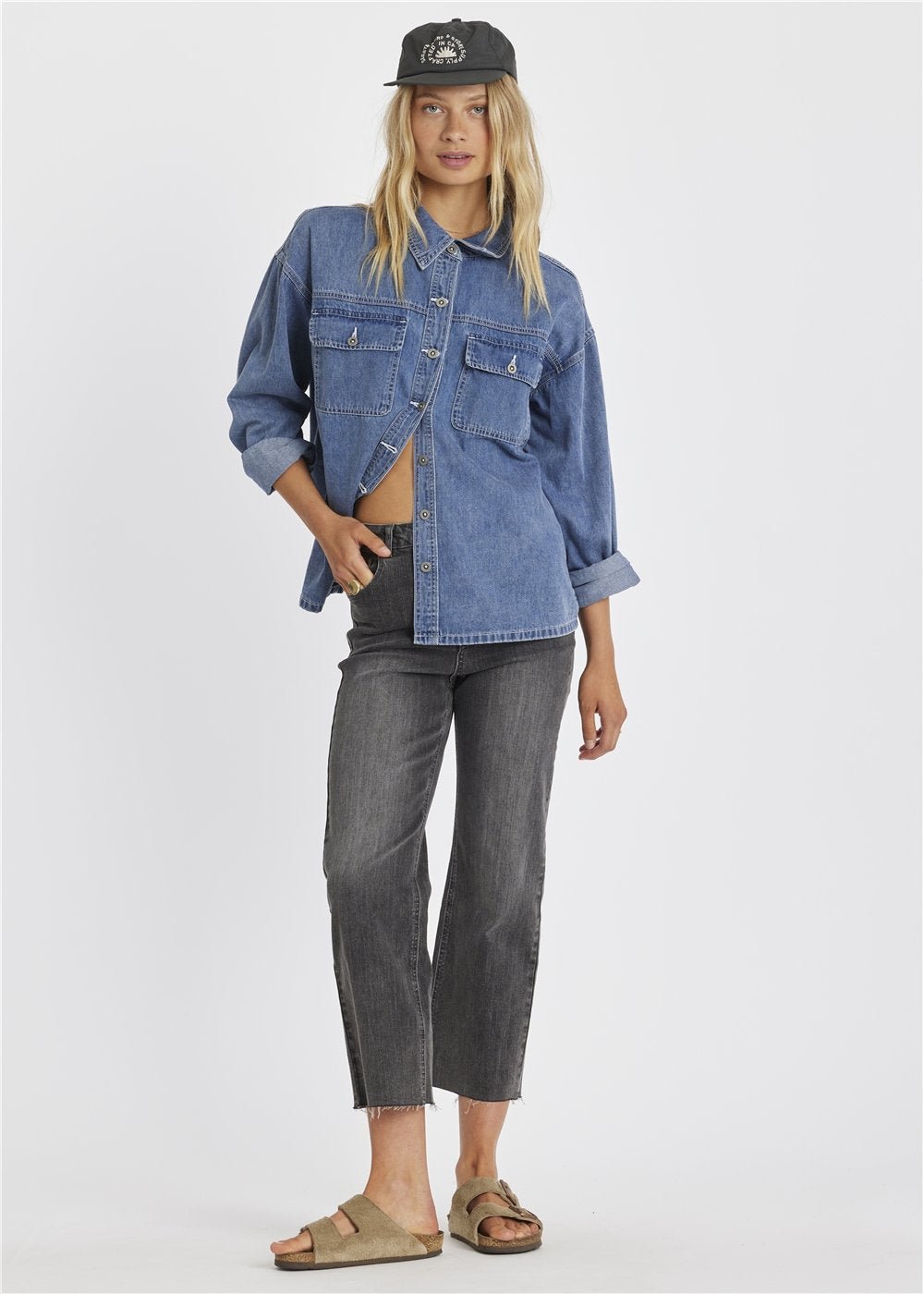 Kellyn Denim Woven Pant - Sisstrevolution