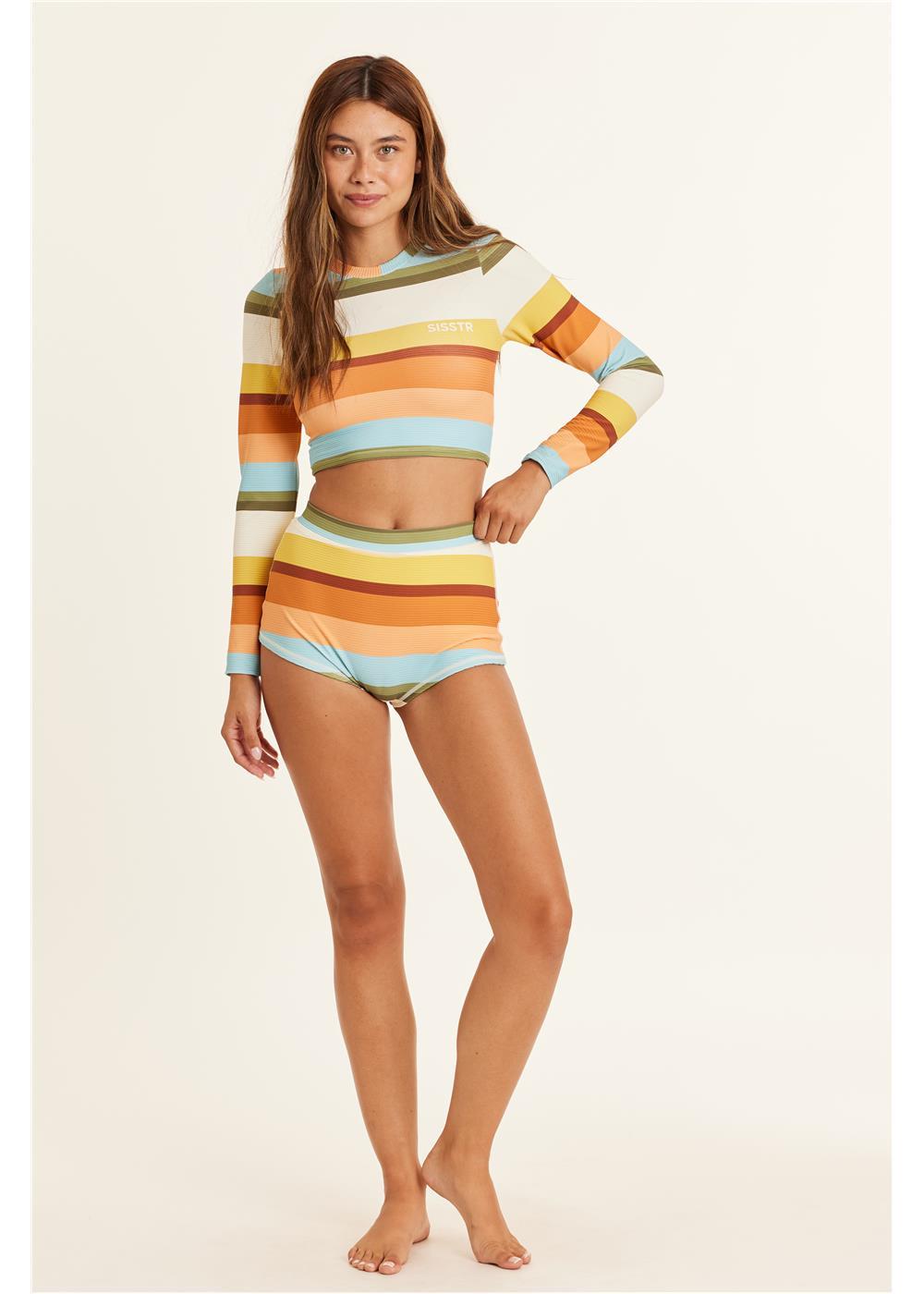 Line Up Rib Surf Short Swim Bottom - Sisstrevolution