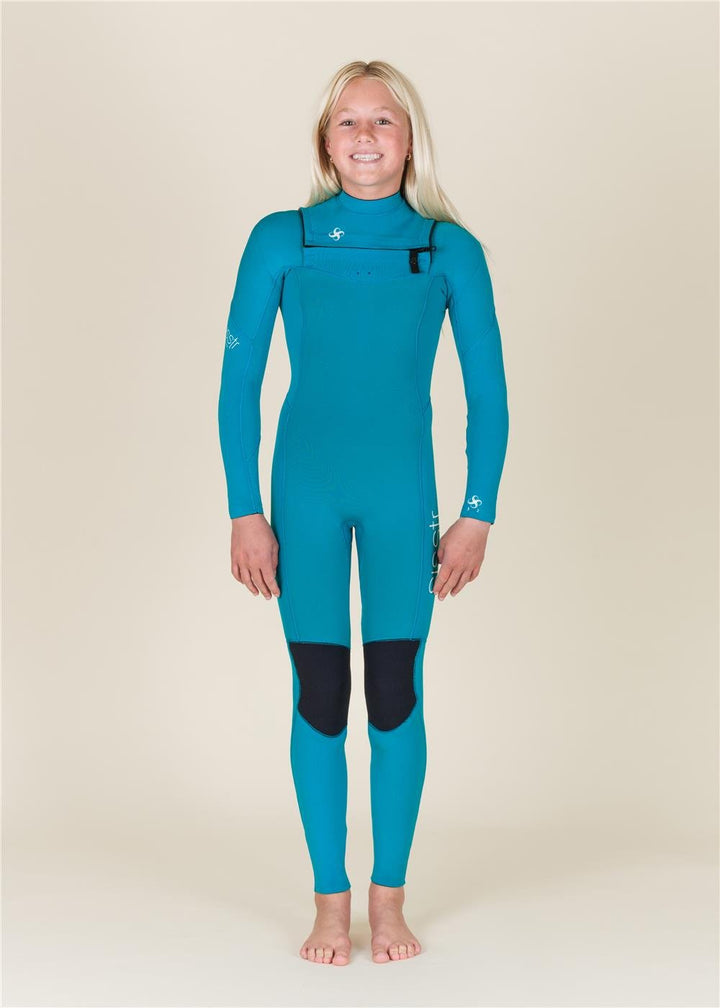 Youth 7 Seas 3/2 Chest Zip Full Wetsuit - Sisstrevolution