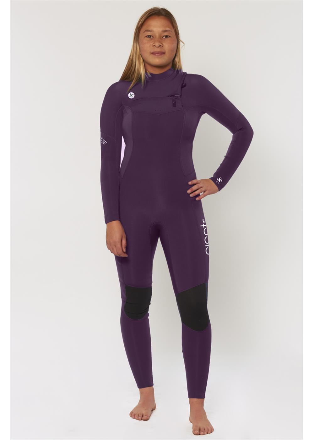 Youth 7 Seas 3/2 Chest Zip Full Wetsuit - Sisstrevolution