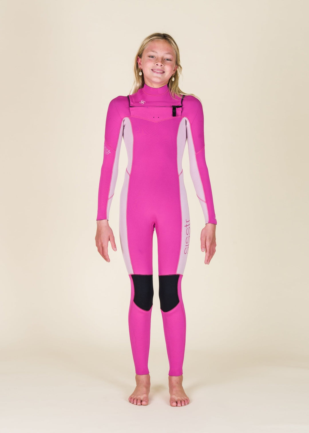 Youth 7 Seas 4/3 Chest Zip Full Wetsuit - Sisstrevolution