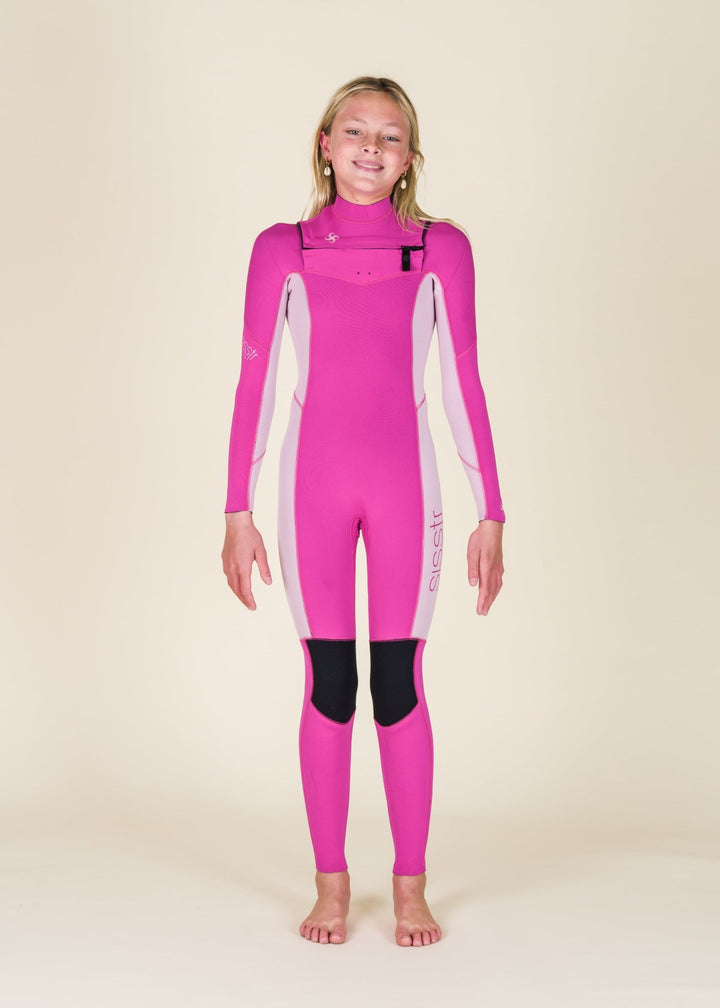 Youth 7 Seas 4/3 Chest Zip Full Wetsuit - Sisstrevolution