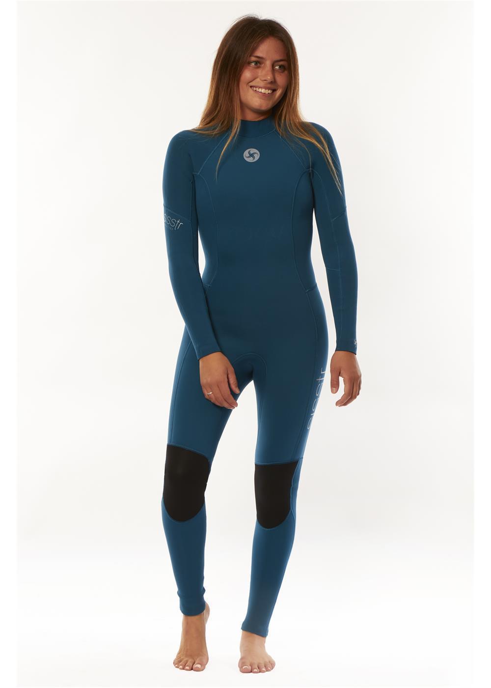 Neoprene wetsuit - Sylvia onepiece in silver - NOW THEN